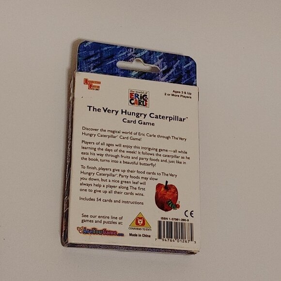 The Very Hungry Caterpillar Eric Carle Card Game Educational Play & Learn Food - Picture 3 of 3